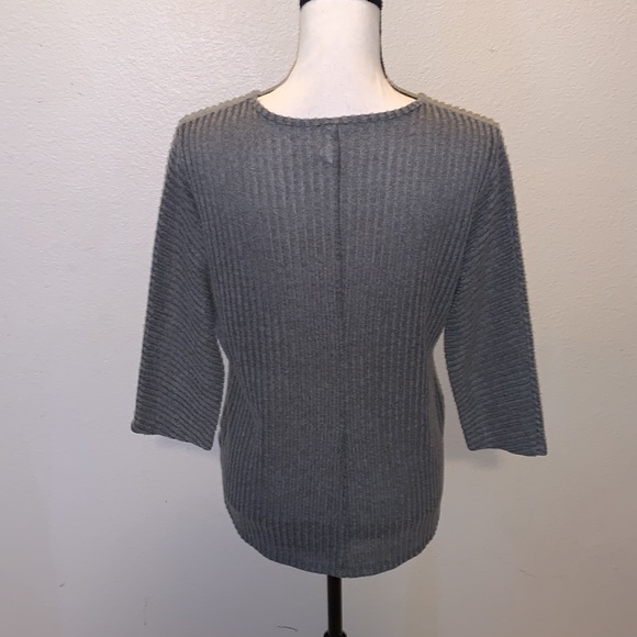 PerSeption Concept grey side button detail sweater - Picture 5 of 7